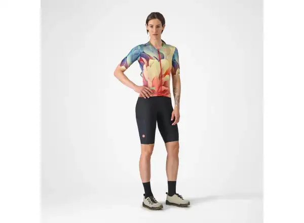 Castelli Unlimited Pro damski dres krótki rękaw Multicolor Green