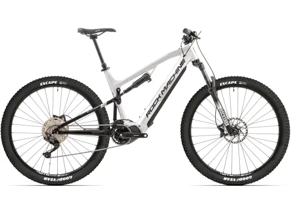 Rock Machine eBLIZZARD 30 S rower elektryczny z pełnym zawieszeniem SLVR/BLK/GRE