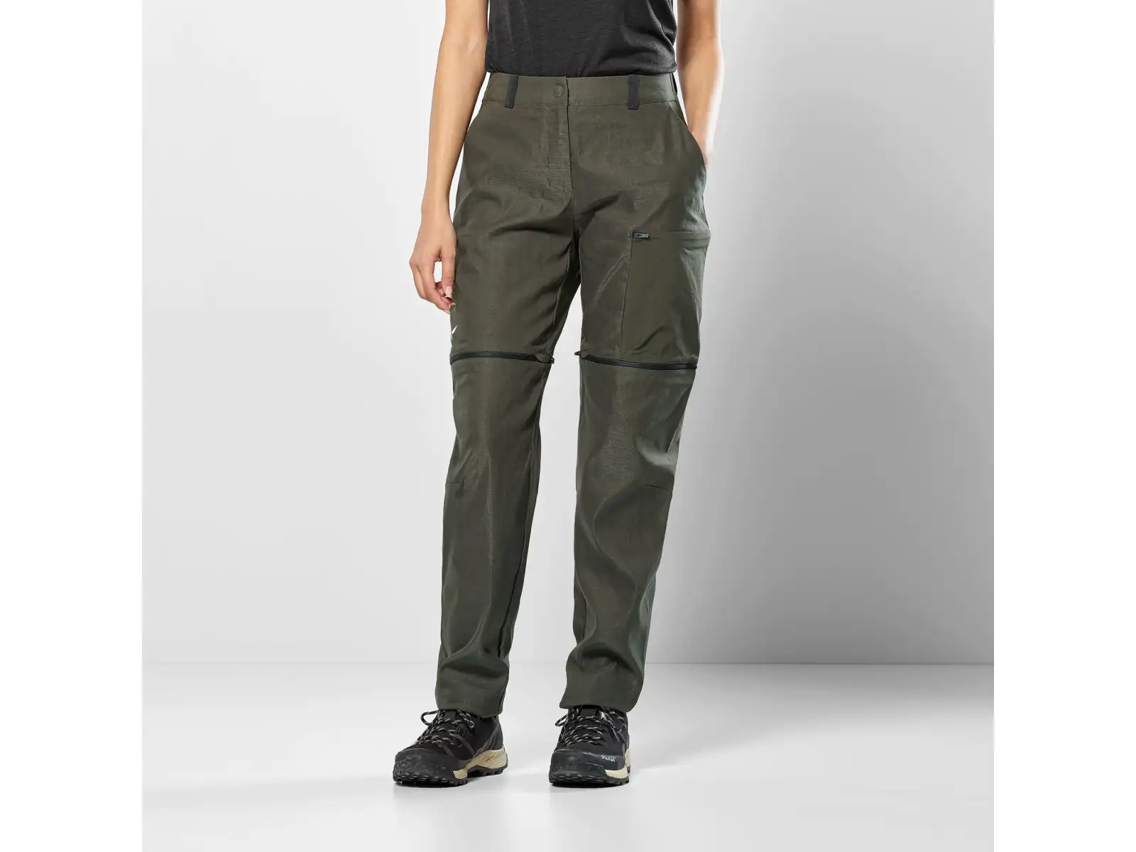 Salewa Puez Hemp/DST 2/1 damskie spodnie Dark Olive