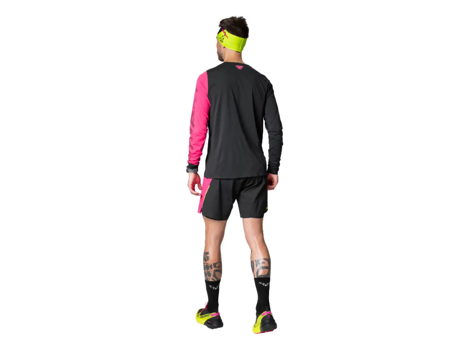 Dynafit DNA Ultra 2v1 męskie spodenki biegowe Pink Glo