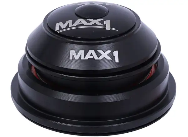 MAX1 1 1/8"-1,5" półzintegrowane asymetryczne stery, średnica 56 mm czarne