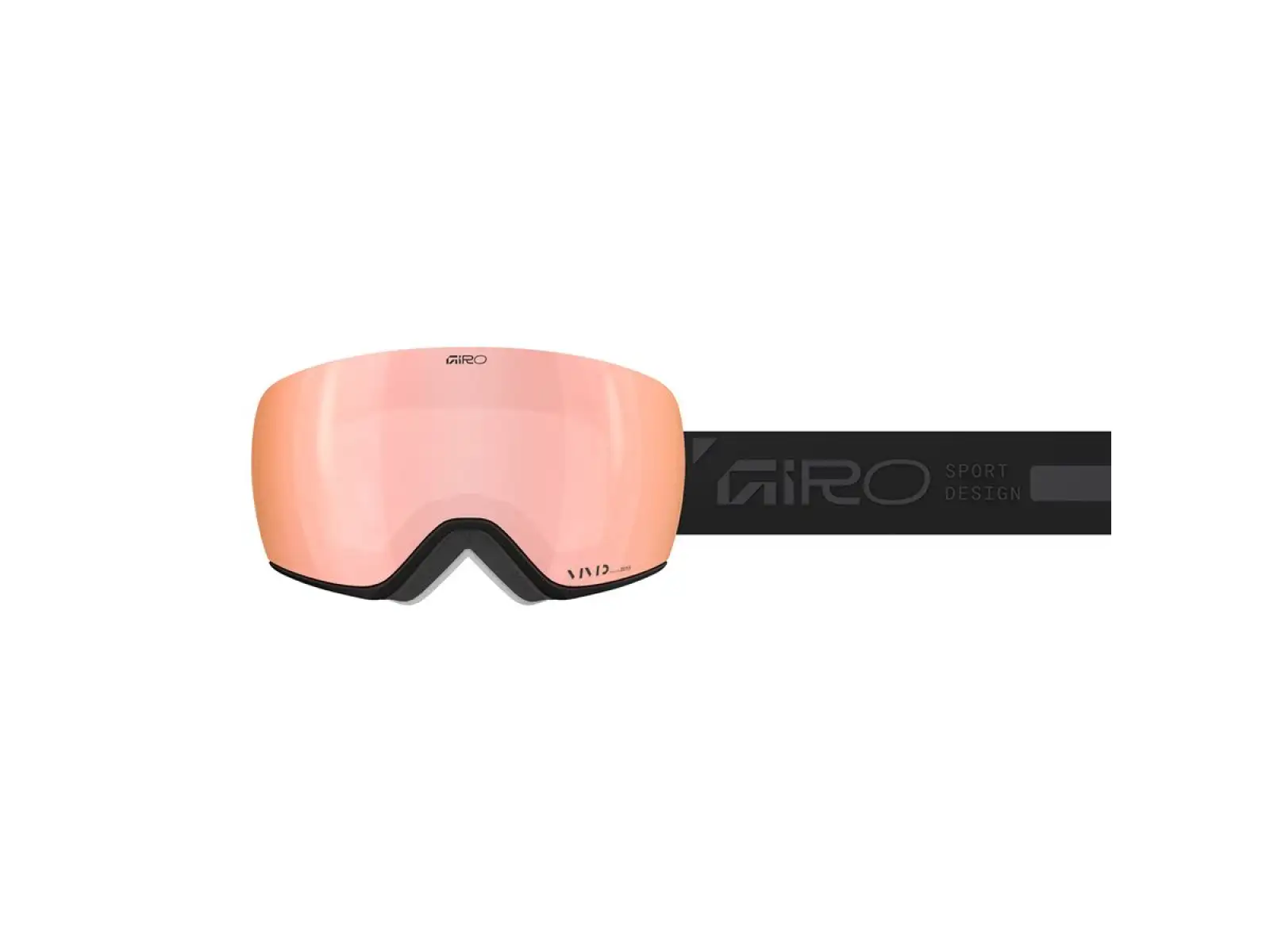 Giro Article II W gogle narciarskie Black Rails/Vivid Rose Gold/Vivid Infrared (2 szyby)