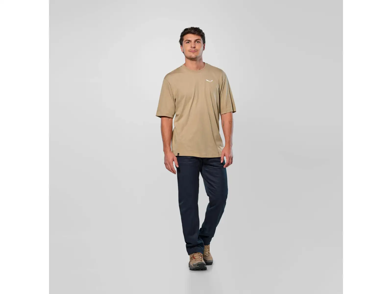 Salewa Eagle Glacier Loose T-shirt męska koszulka krótki rękaw Quicksand