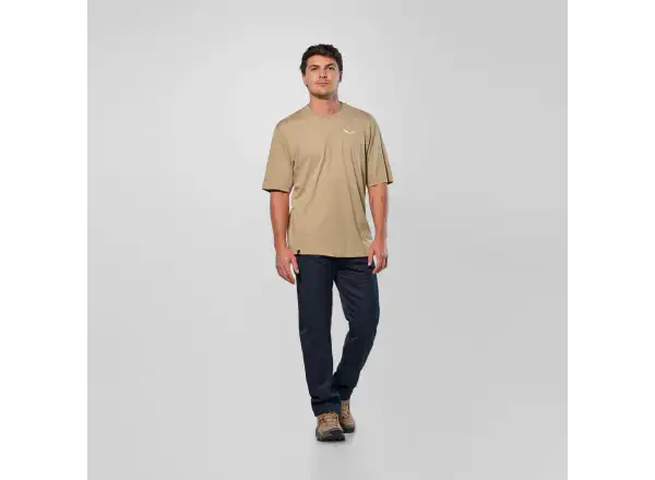 Salewa Eagle Glacier Loose T-shirt męska koszulka krótki rękaw Quicksand