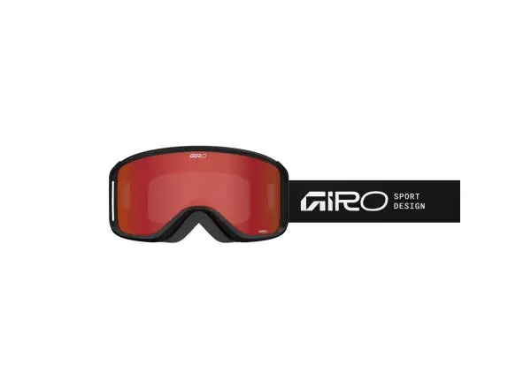 Giro Sagen damskie gogle narciarskie Black Stacked-Amber Scarlet/Yellow (2 szkła)