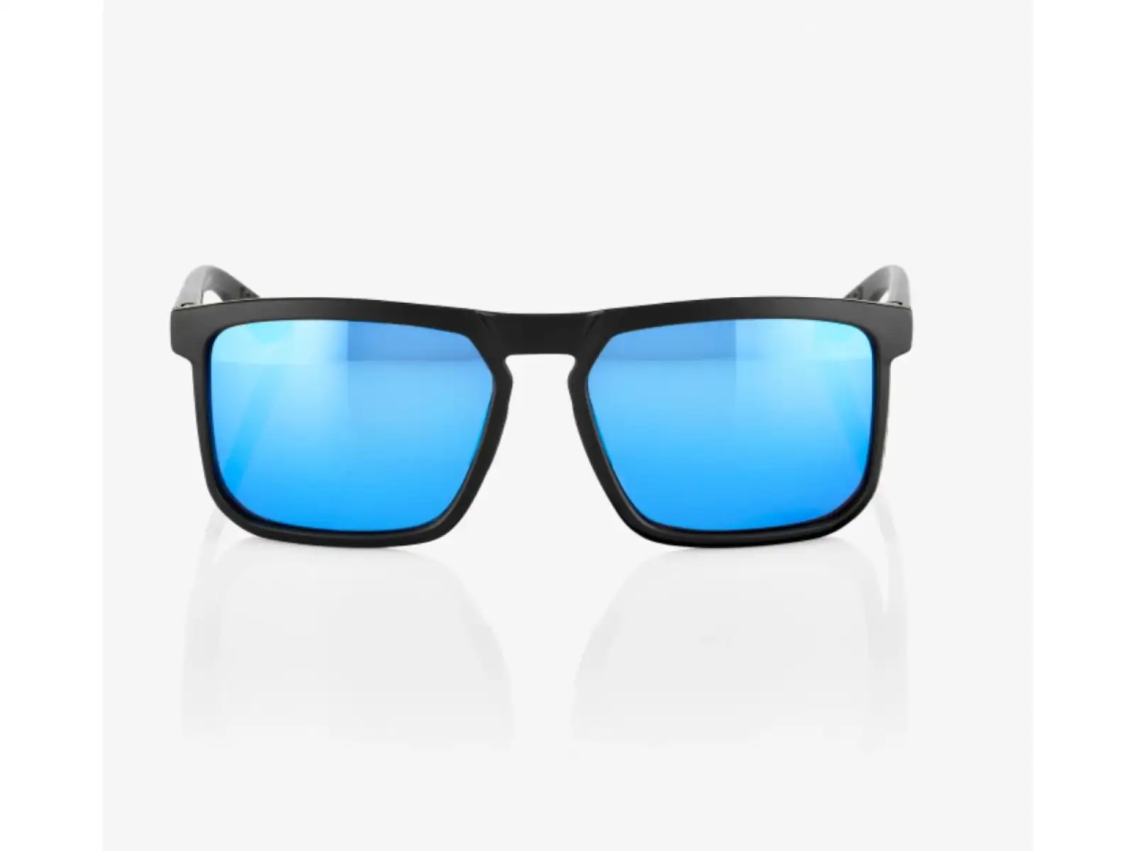 100% Renshaw okulary Matte Black/HiPER Blue Multilayer Mirror Lens