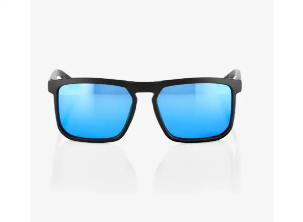 100% Renshaw okulary Matte Black/HiPER Blue Multilayer Mirror Lens