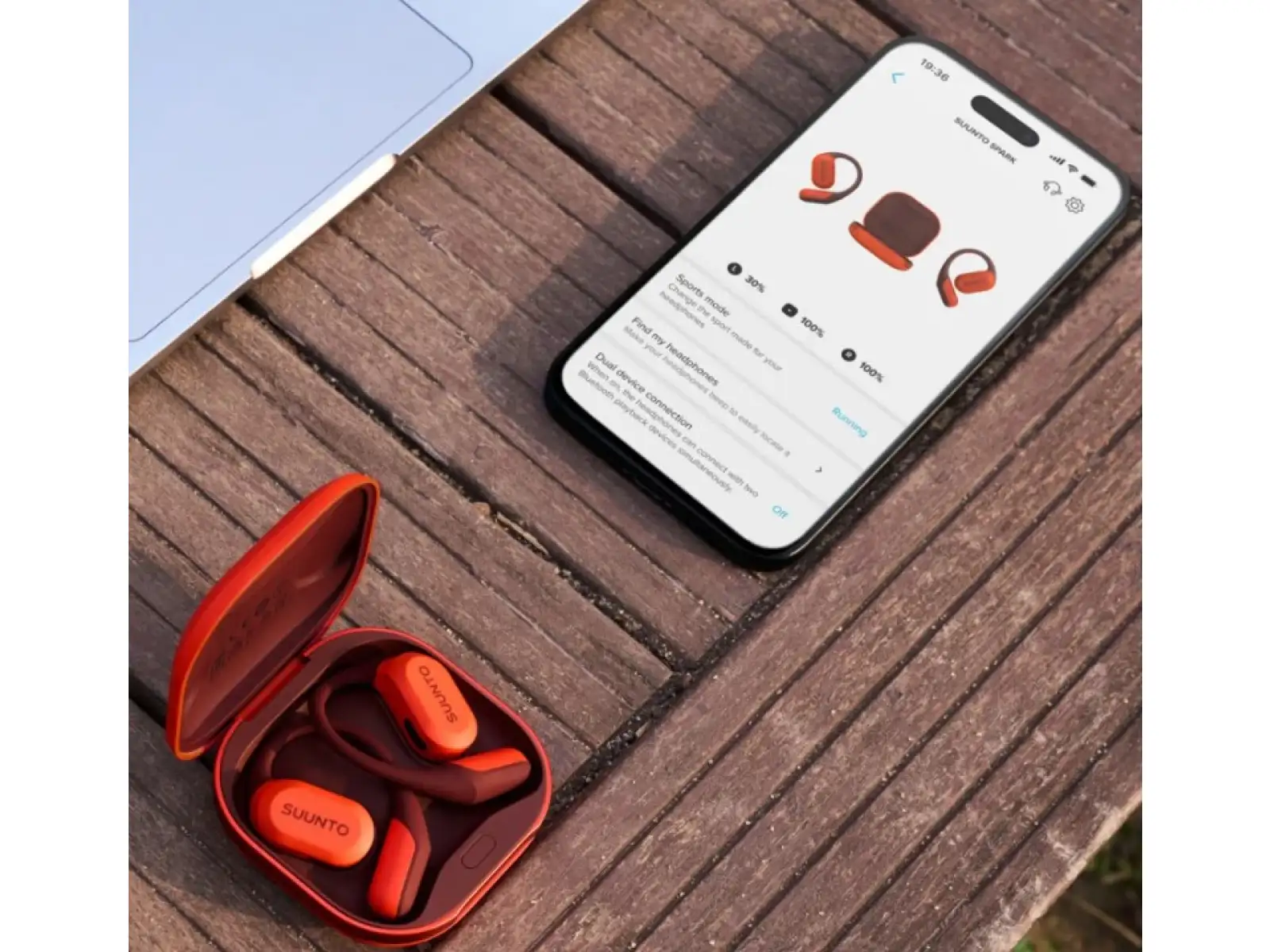 Suunto Spark słuchawki do biegania Coral Orange