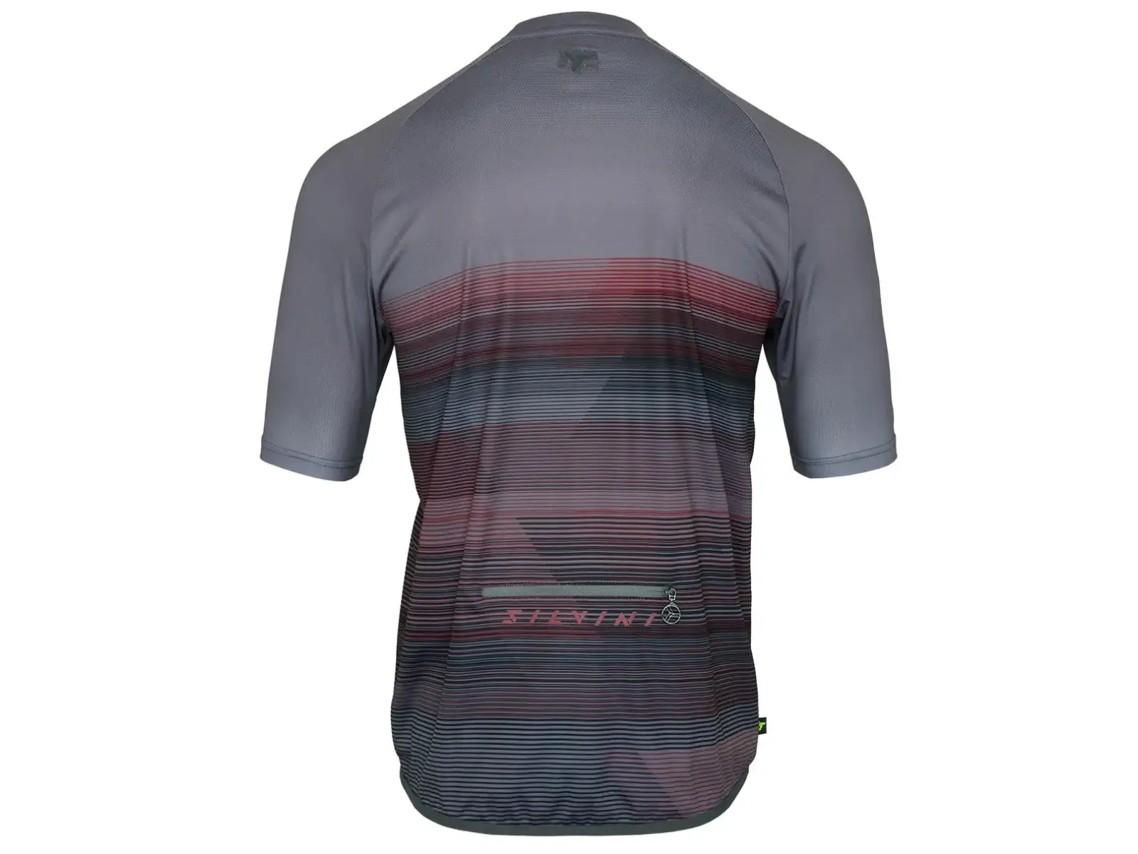 Silvini Turano męska luźna koszulka krótki rękaw Grey/Merlot