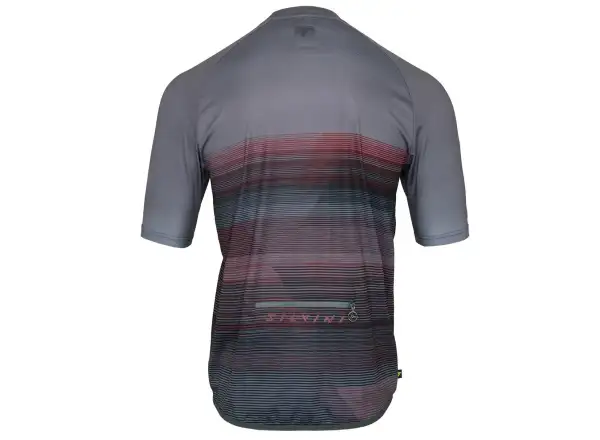 Silvini Turano męska luźna koszulka krótki rękaw Grey/Merlot