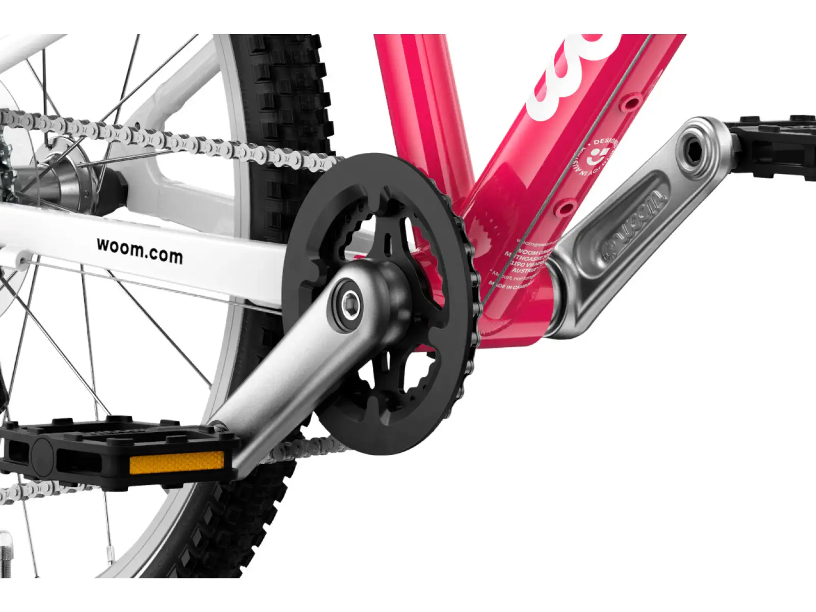Woom GO 3 Automagic rower dziecięcy 16" Hot Pink
