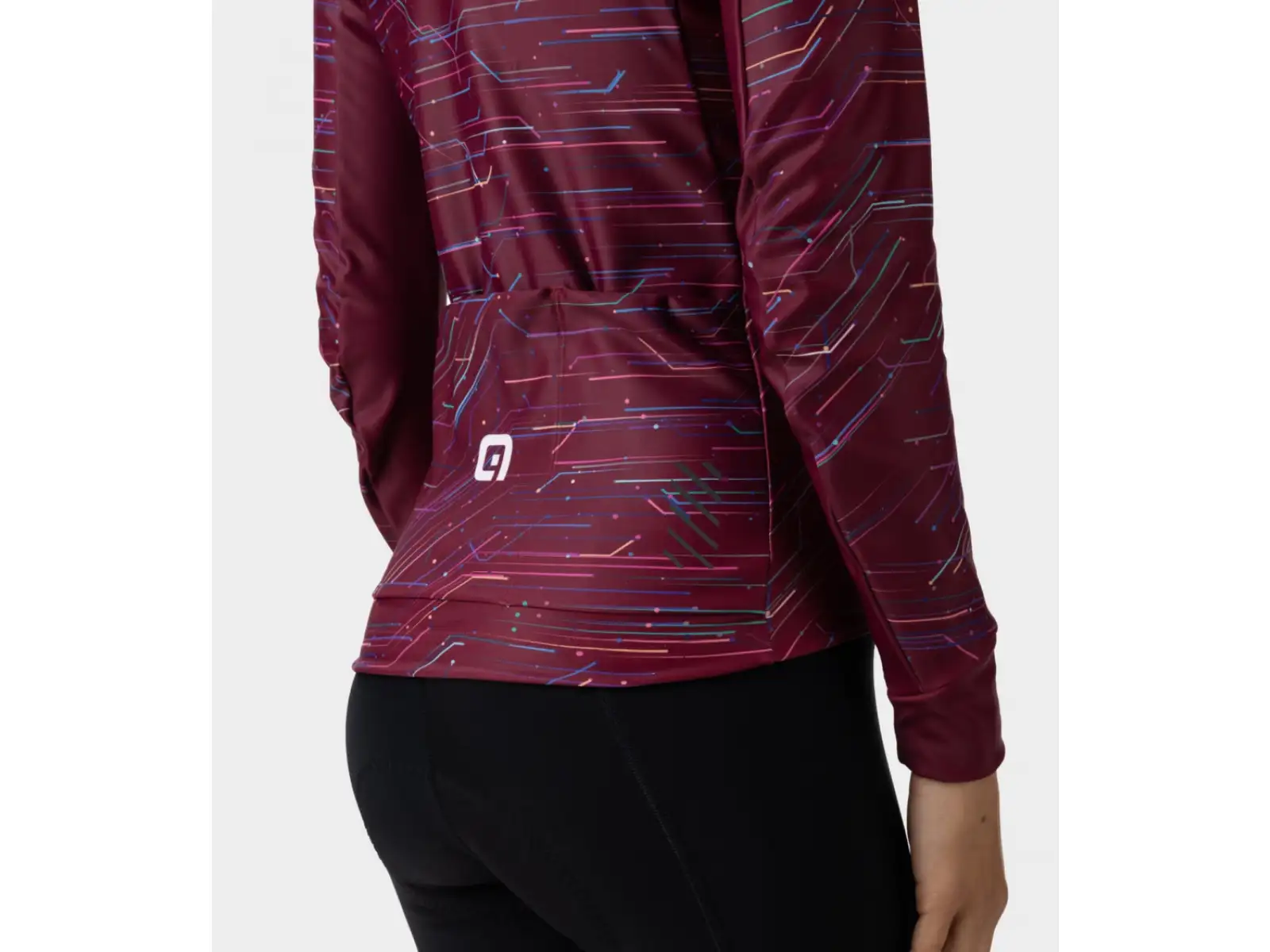 Alé Byte PR-E damski dres długi rękaw Bordeaux