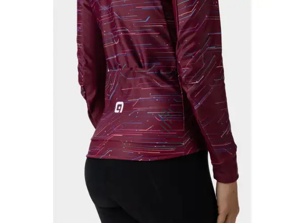 Alé Byte PR-E damski dres długi rękaw Bordeaux