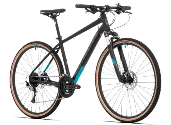 Rock Machine CrossRide 700 trekkingowy rower black/petrol PRÓBKA
