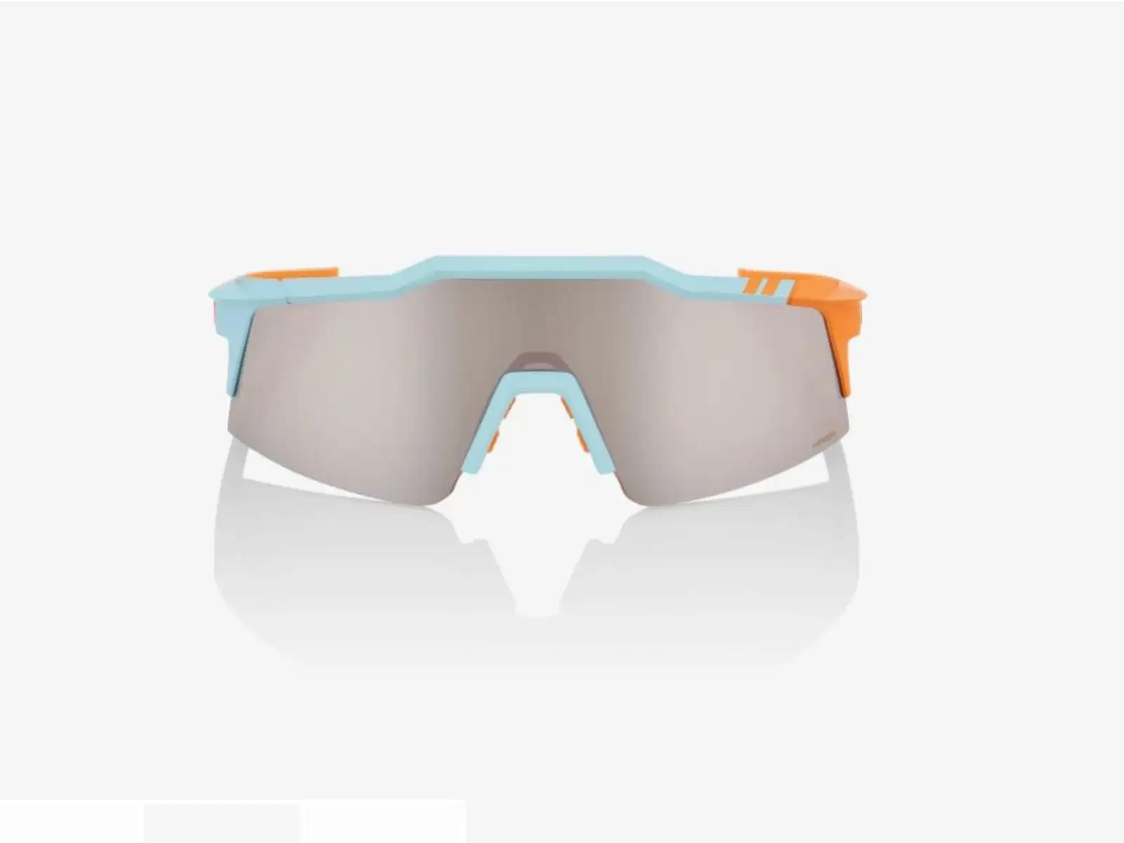 100% SPEEDCRAFT SL okulary z lustrzanymi szkłami niebieska/pomarańczowa/srebrna