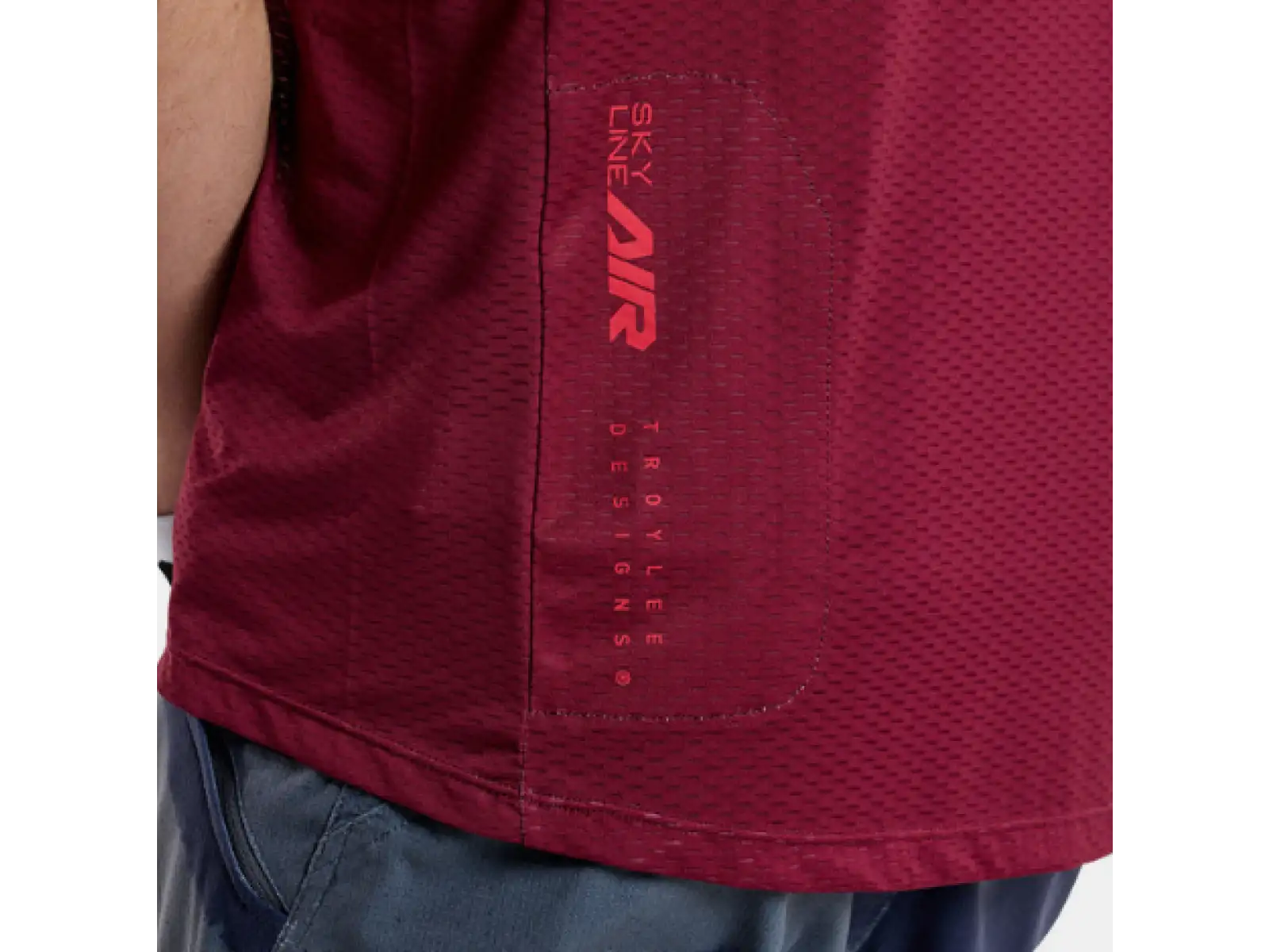 Troy Lee Designs Skyline Air Mono męska koszulka z krótkim rękawem Oxblood