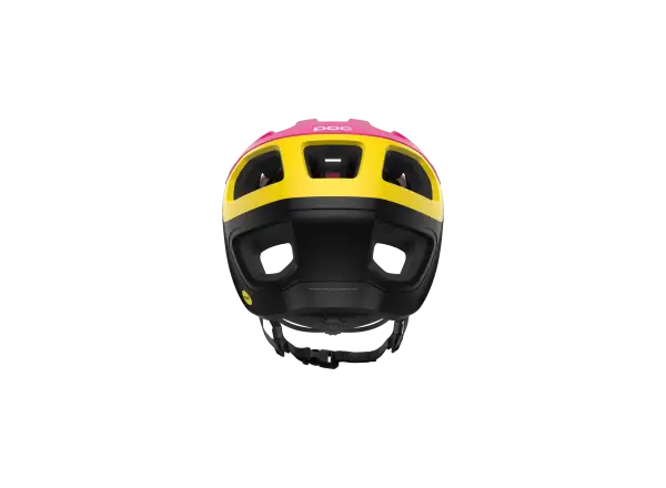 POC Cularis Pure kask Rhos Red Matt/Citrine Yellow Matt