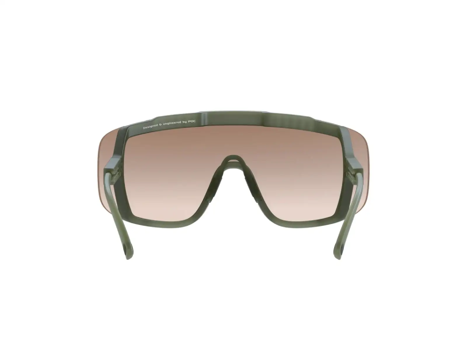 POC Devour okulary rowerowe Epidote Green/Translucent Brown Silver