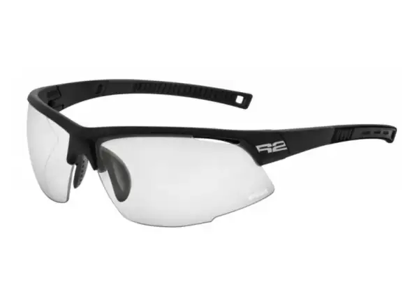 R2 Racer sportowe okulary matowa/czarna/przezroczyste szare szkła