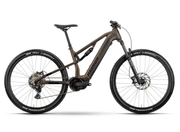 Raymon Trailray 120 Pro w pełni zawieszony rower elektryczny Tenmokubrown