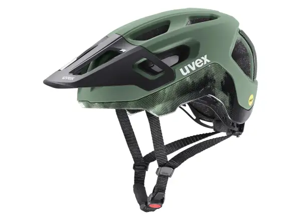 Uvex React Mips kask Moss Green/Black Matt