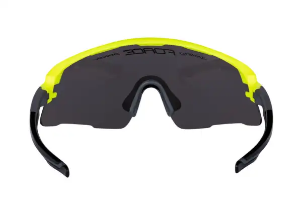 Force Ambient okulary rowerowe fluo/szary, czarne lustrzane szkła