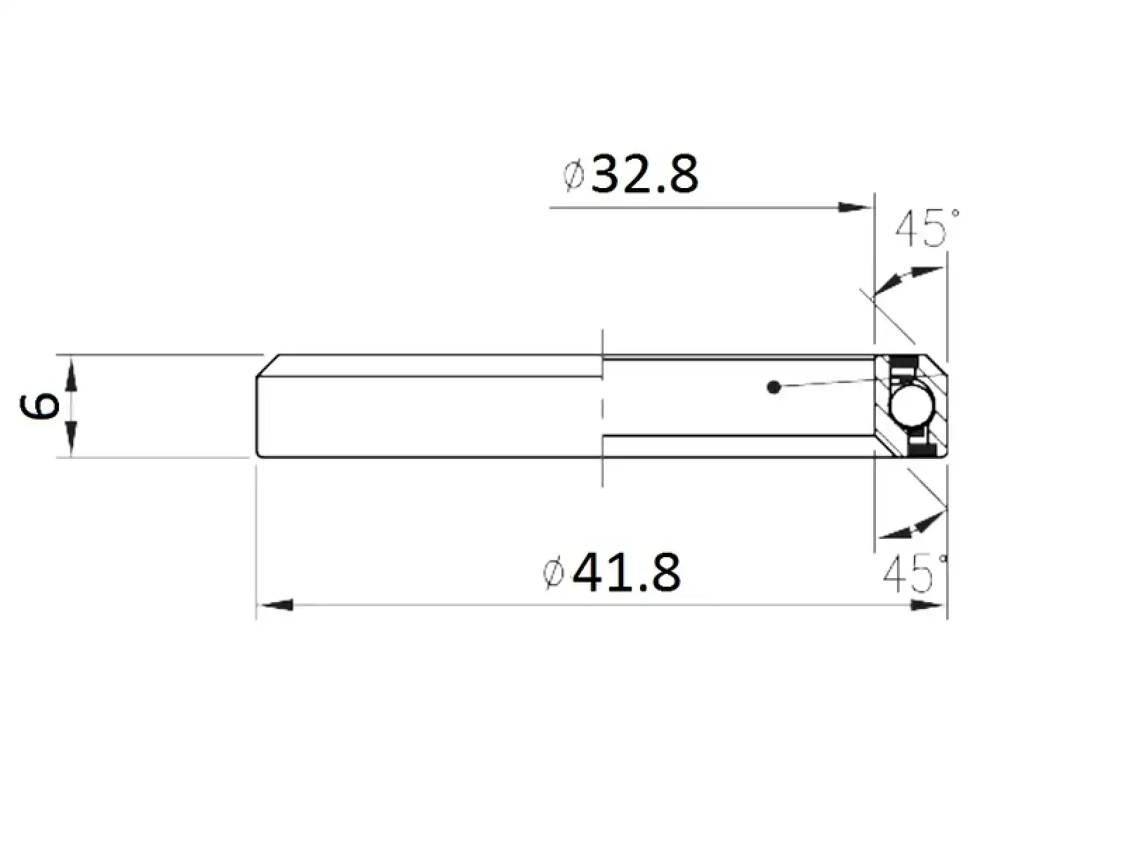 FSA ACB MR136 łożysko 45x45 1 1/8"