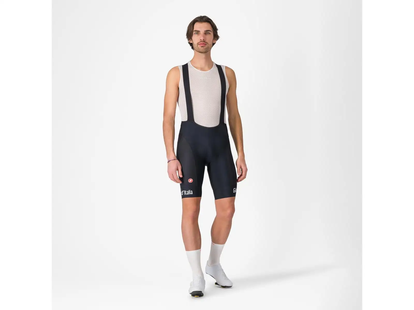 Castelli Giro Competizione 2 męskie spodenki z szelkami i wkładką Nero