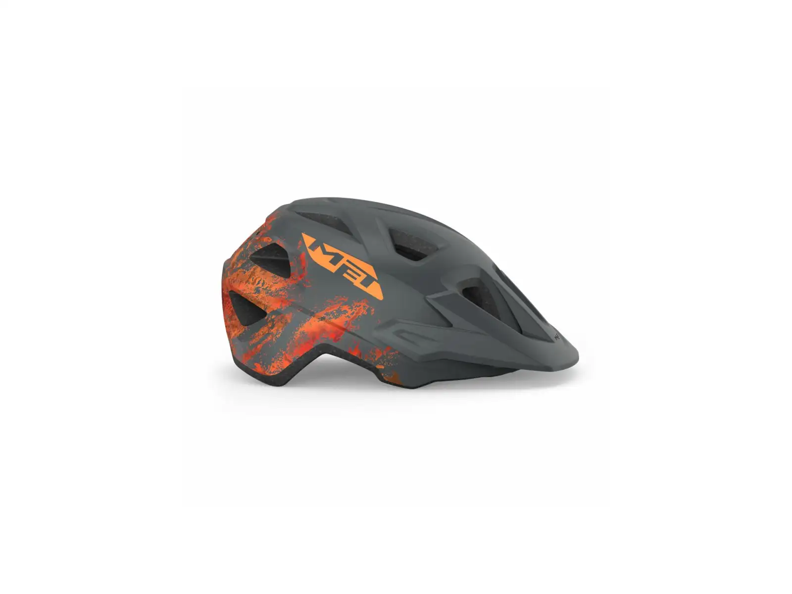 MET Eldar junior kask szara/pomarańczowa roz. Uni (52-57 cm)