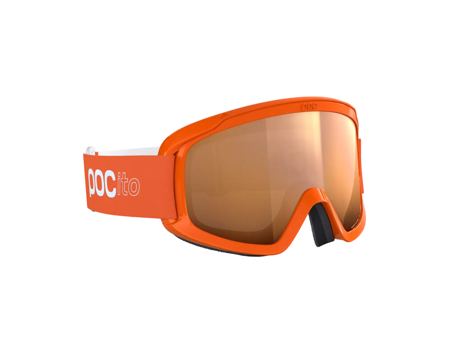 POCito Opsin dziecięce gogle narciarskie Fluorescent Orange/Partly Sunny Light Orange