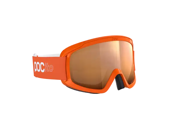POCito Opsin dziecięce gogle narciarskie Fluorescent Orange/Partly Sunny Light Orange
