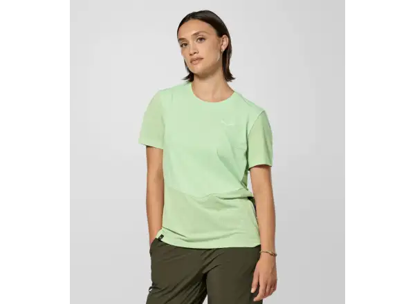 Salewa Dry'Ton Hybrid damska koszulka z krótkim rękawem Pastel Green