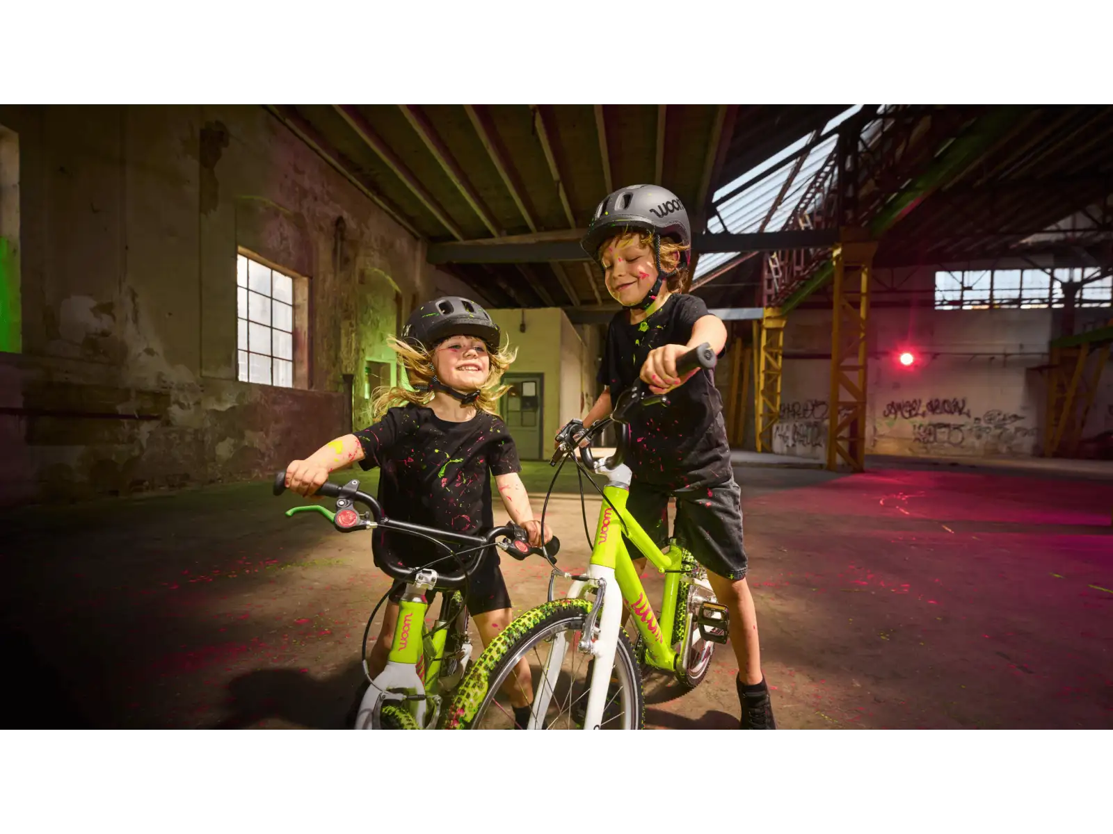 Woom GO 2 rower dziecięcy neon lime