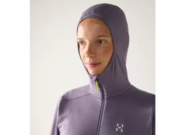 Haglöfs L.I.M Mid Multi Hood damska bluza z kapturem Purple Fog
