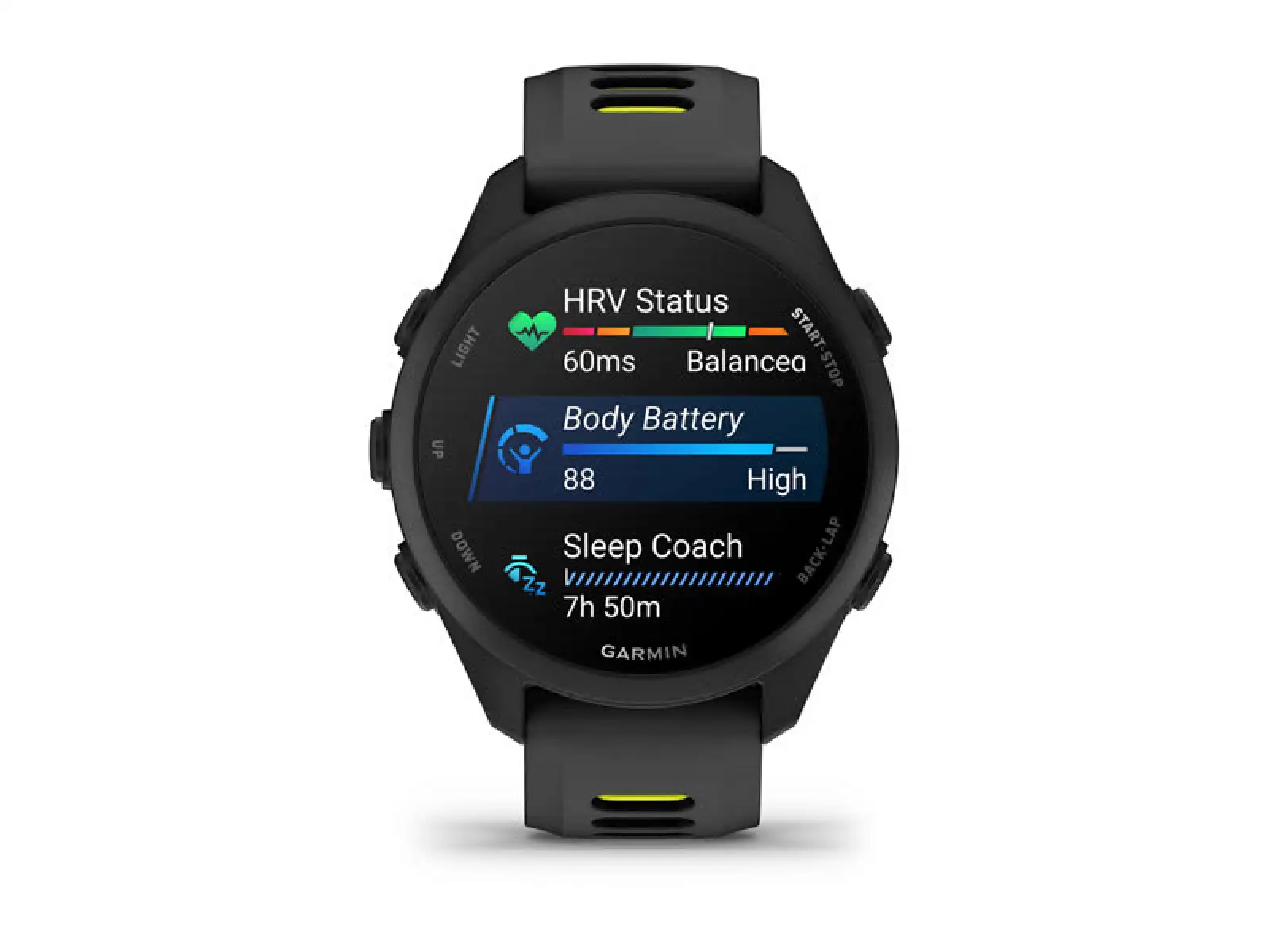 Garmin Forerunner 170 Music z paskiem Black/Amp Yellow