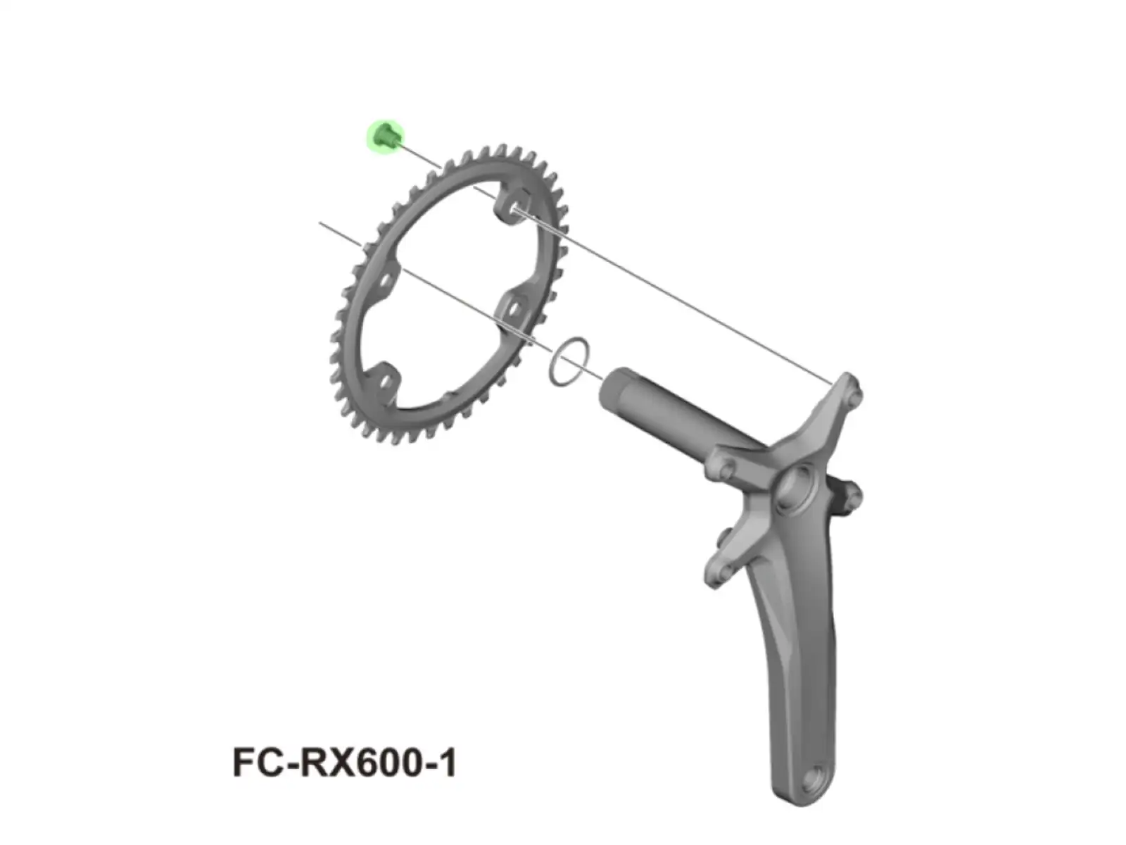 Shimano zestaw śrub dla tarczy korby FC-RX600