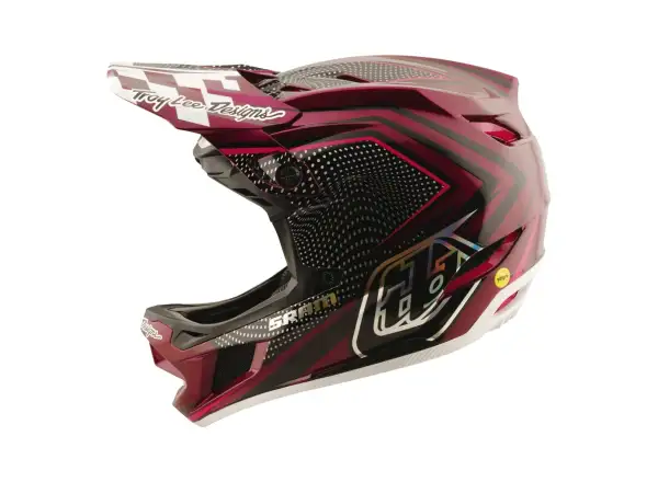 Troy Lee Dsigns x SRAM D4 Carbon kask Radioscape Black/Berry