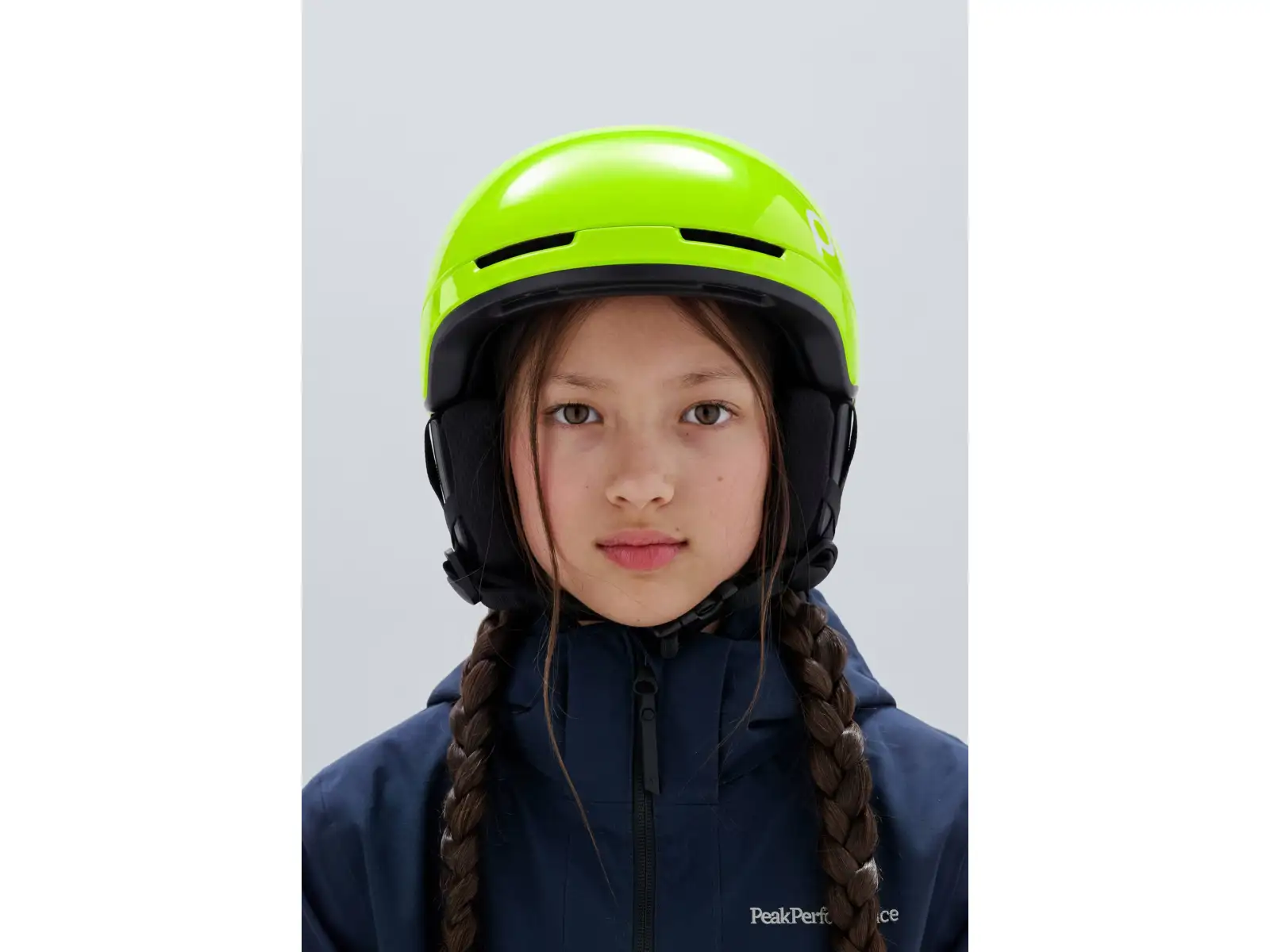 POC POCito Obex dziecięcy kask narciarski Fluorescent Yellow/Green