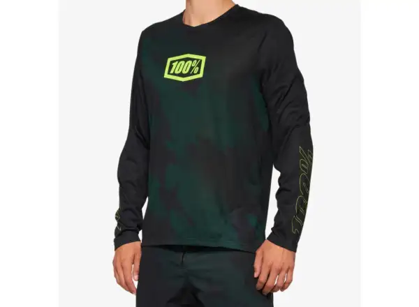 100% Airmatic LE męska koszulka z długim rękawem Black Camo
