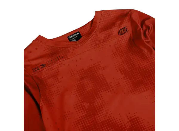 Troy Lee Designs Skyline Chill męska koszulka z długim rękawem Scattered Fire Orange