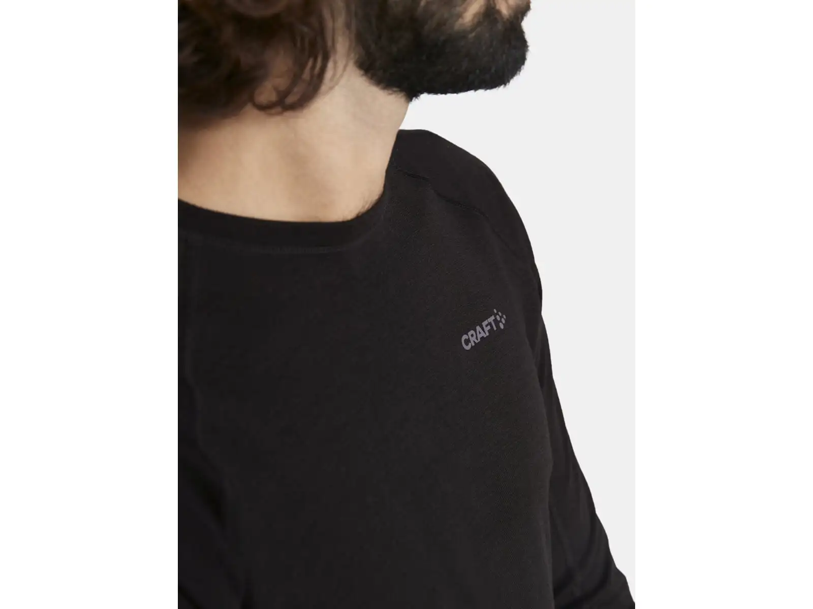 Craft ADV Wool Merino męska koszulka długi rękaw czarna