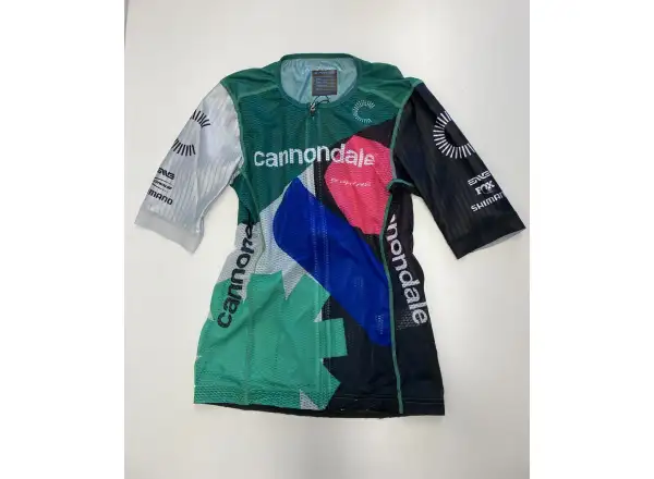 Cannondale CFR S-Phyre męska koszulka rowerowa zielona/niebieska