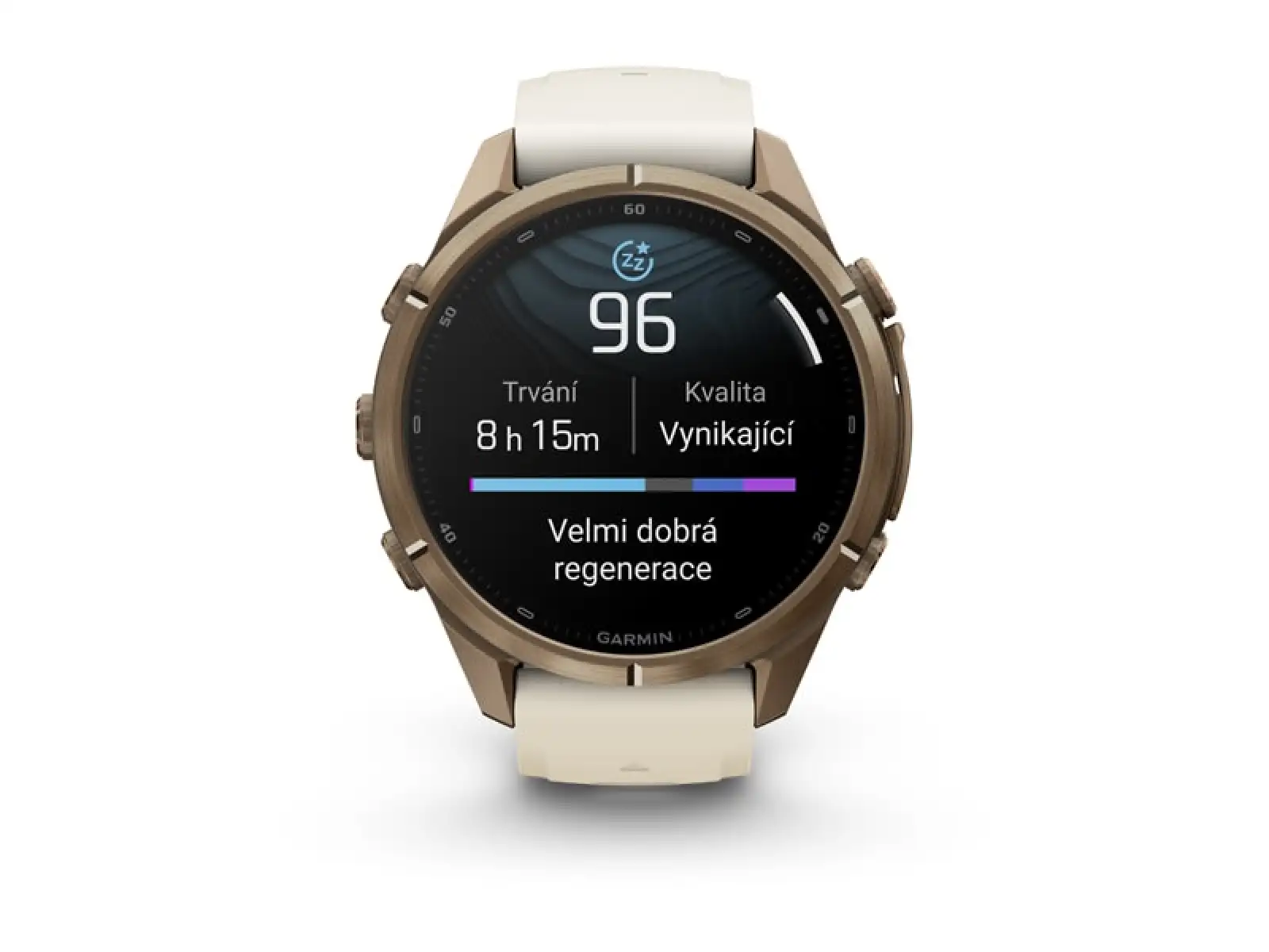 Garmin Fénix 9 Pro inReach 43 mm smartwatch Autumn gold Titanium Cream/French gray