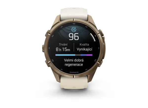 Garmin Fénix 9 Pro inReach 43 mm smartwatch Autumn gold Titanium Cream/French gray