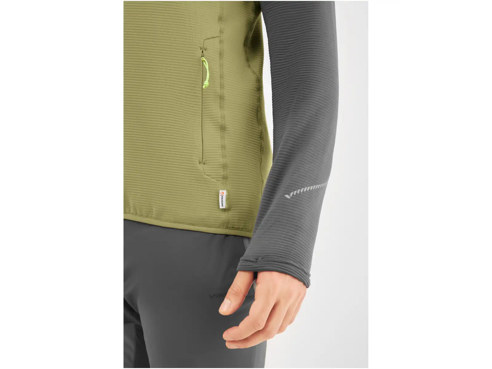 Viking Birger męska bluza Olive/Grey
