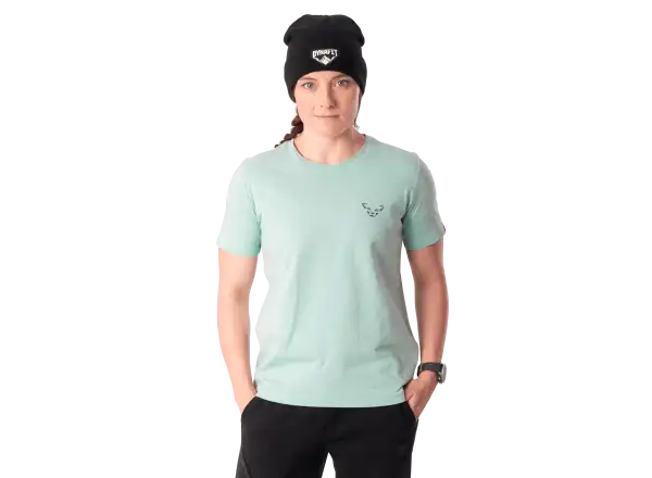 Dynafit Back Graphic Cotton damska koszulka krótki rękaw Cloud Blue/Twilight