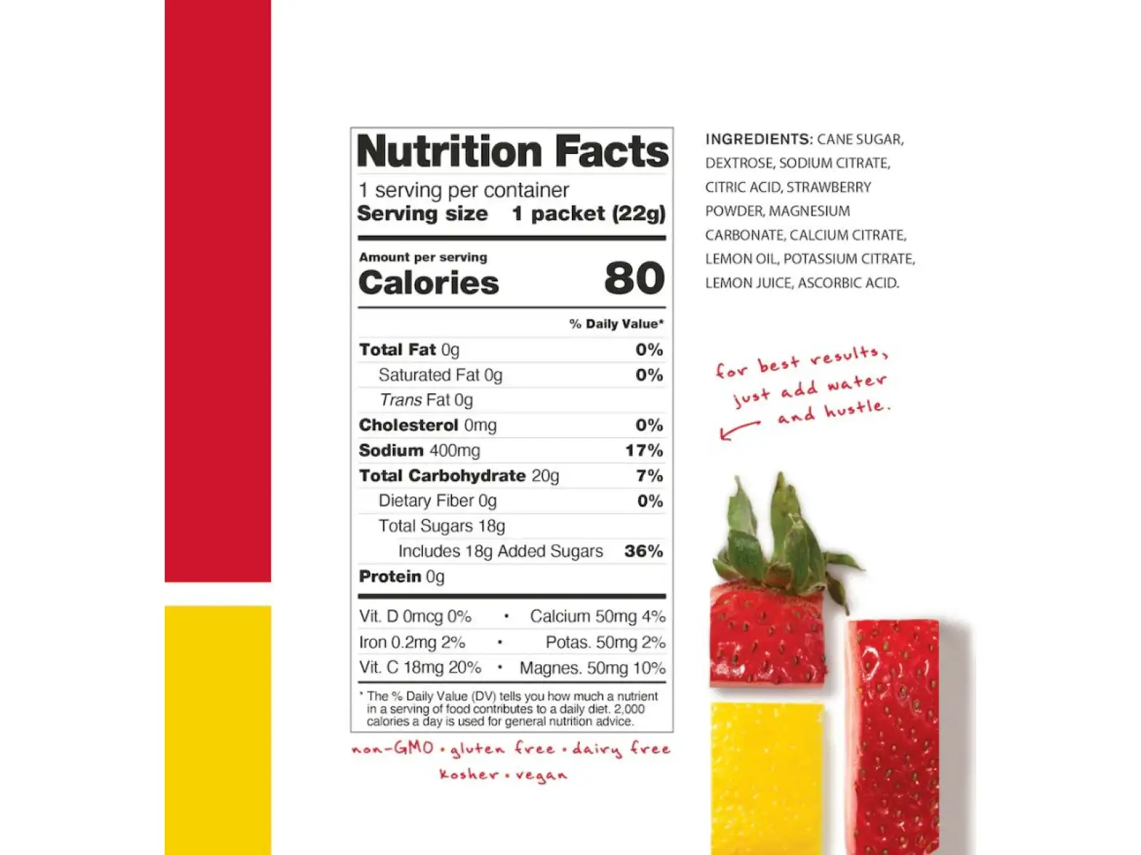 Skratch Labs Hydration Sport Drink Mix napój jonowy 440 g lemoniada truskawkowa