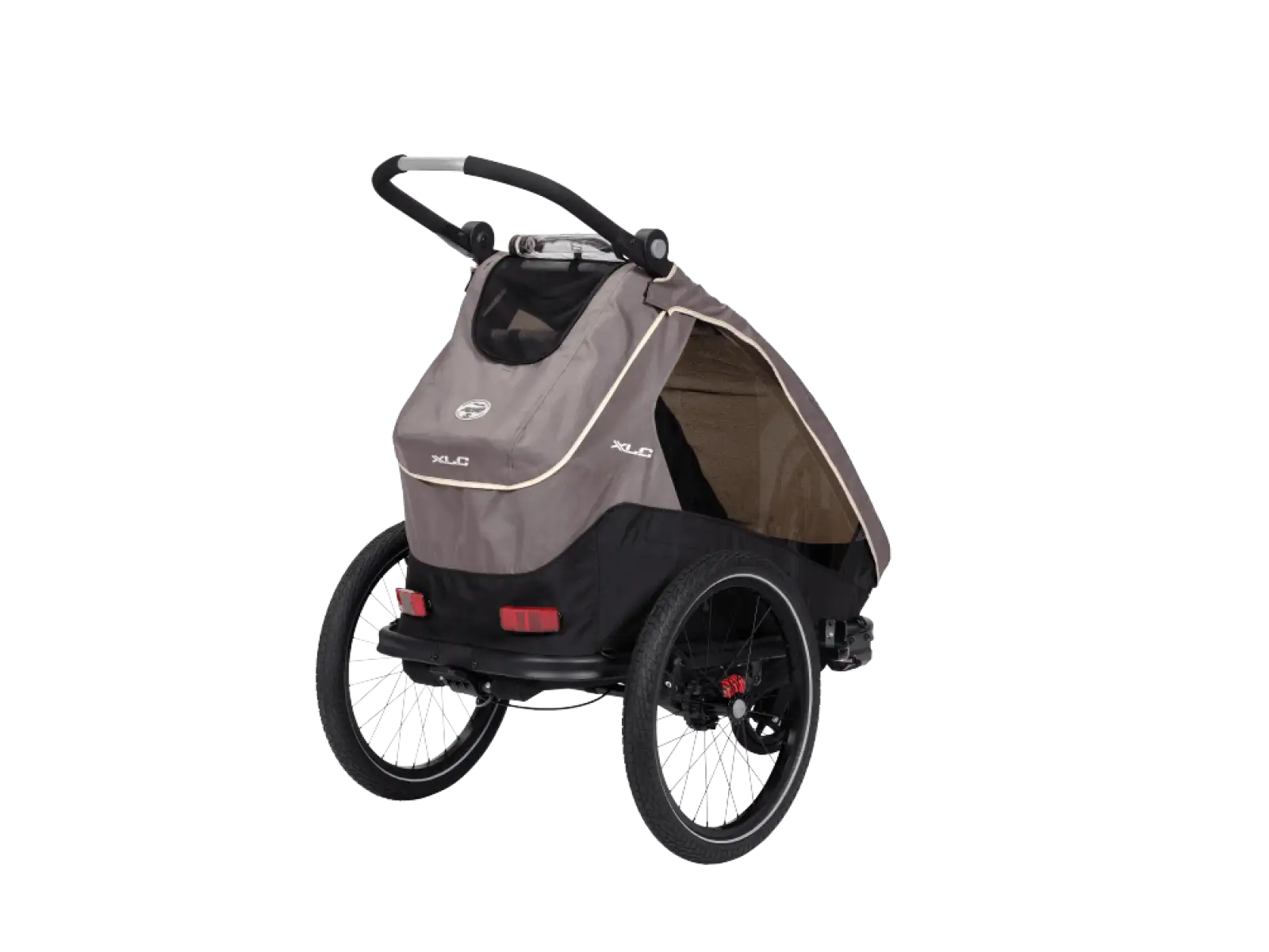 XLC MONOs BS-C09 dziecięca przyczepka rowerowa 20" szary/beżowy/antracyt