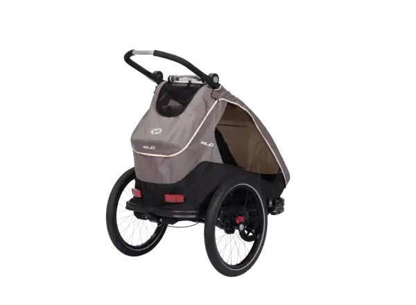 XLC MONOs BS-C09 dziecięca przyczepka rowerowa 20" szary/beżowy/antracyt