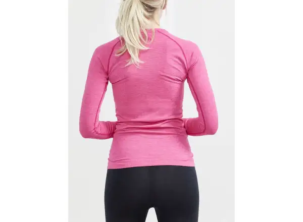 Craft Core Dry Active Comfort damska koszulka długi rękaw różowa